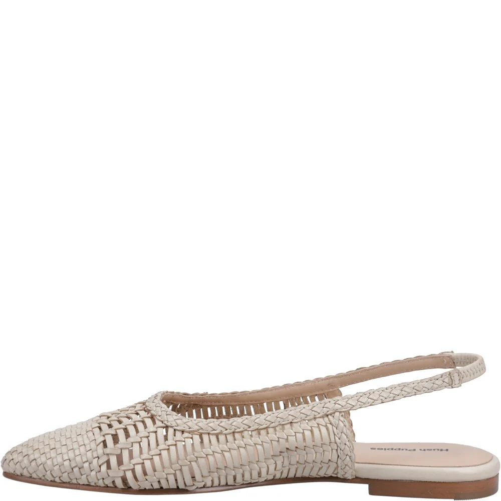 Hush Puppies Dalia Woven Slingback Ballerinas - Image 4