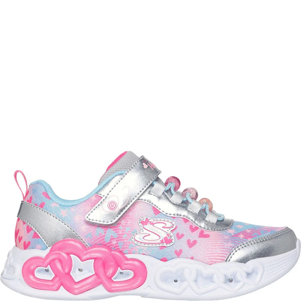 Skechers Infinite Heart Lights Heart Jewels Trainer - Image 5